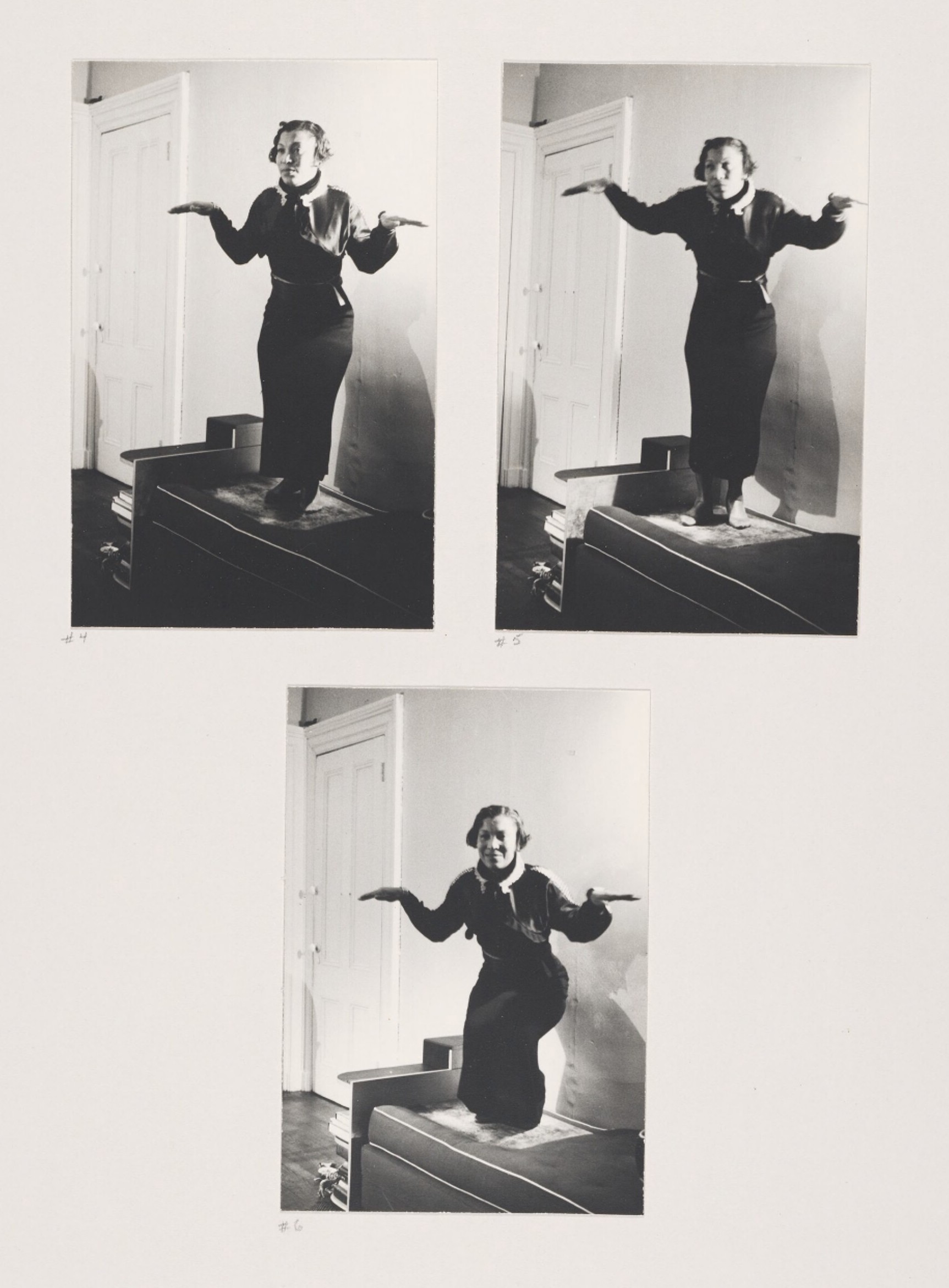 Caption: Zora Neale Hurston posing for the Crow Dance